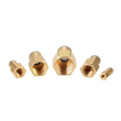 youboli Female straight-threaded    SMC type internal thread gas pipe through quick connection