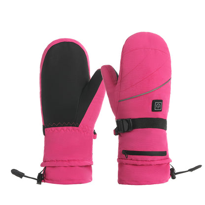 taiqi Wrapped universal heating gloves   Warm lithium battery heating gloves for women's plush gloves