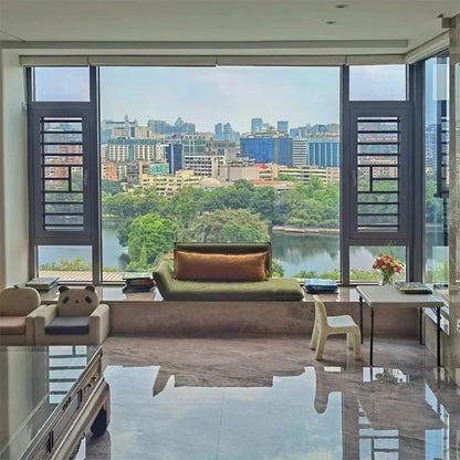 bojiu Casement Window(Please consult customer service for pricing)  Broken bridge aluminum doors and Windows sealed balcony sun room customization