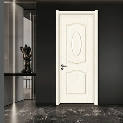 hongfeng Sculpture series    Wooden door   Steel and wood door set door, fashionable and luxurious carbon crystal wood door