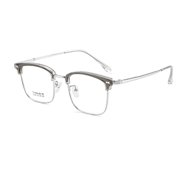 zhengbo Eyeglasses TR Metal Eyebrow 8129 Half frame Anti-blue light ultralight