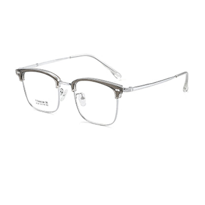 zhengbo Eyeglasses TR Metal Eyebrow 8129 Half frame Anti-blue light ultralight