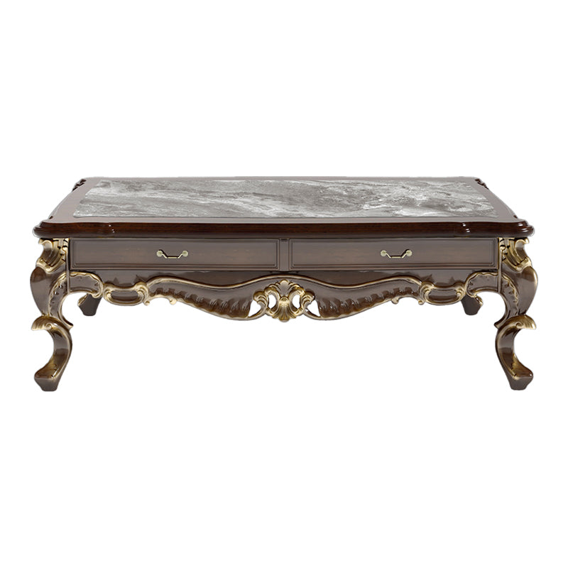 yazhen Palace large square coffee table-Palace square coffee table-New large palace three to one sofa  European luxury European living room sofa