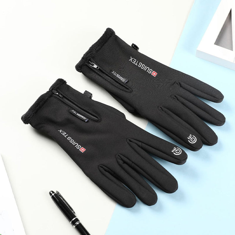 taiqi Thin Universal Riding Gloves Touch screen plush and thickened warm riding gloves, anti slip touch screen warm gloves, thickened plush warm gloves