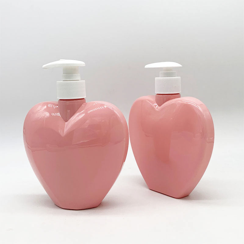 zhengxing PET bottle (Love) 380ml/135.5*122.8*50.8   Creative and cute split bottle press type hand sanitizer bottle, large capacity household shampoo bottle