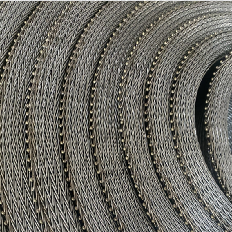 sanhe Herringbone mesh belt   Stainless steel mesh belt, high-temperature resistant mesh belt