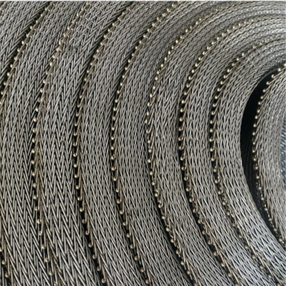 sanhe Herringbone mesh belt   Stainless steel mesh belt, high-temperature resistant mesh belt