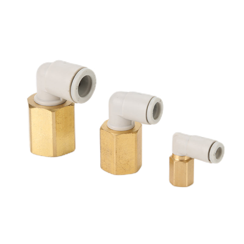 youboli Female elbow  Gas pipe quick connector Gas pipe bend connector