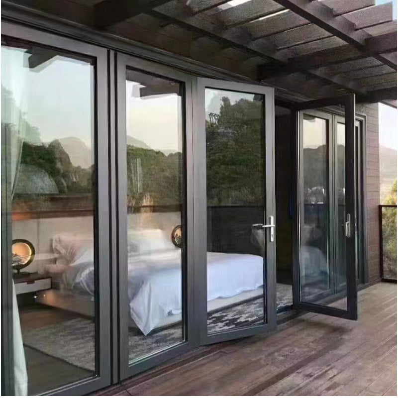 bojiu Folding Door(Please consult customer service for pricing) Sound insulation sealing balcony heavy sliding door
