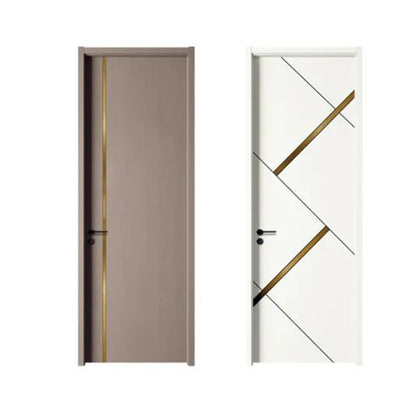 hongfeng Mosaic series   Wooden door   Customized household carbon crystal wood doors, unpainted solid wood doors, light luxury room interior doors