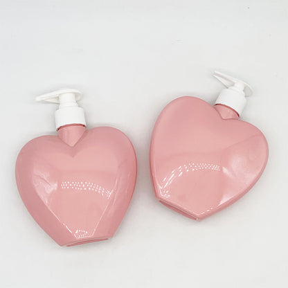 zhengxing PET bottle (Love) 380ml/135.5*122.8*50.8   Creative and cute split bottle press type hand sanitizer bottle, large capacity household shampoo bottle