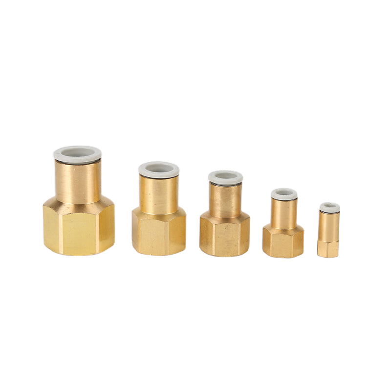 youboli Female straight-threaded    SMC type internal thread gas pipe through quick connection