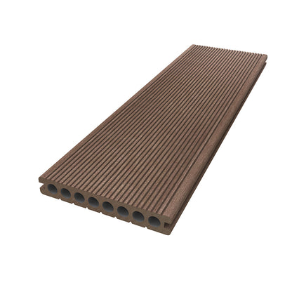 sentai  Plain perforated flooring   The courtyard has extruded wood-plastic flooring