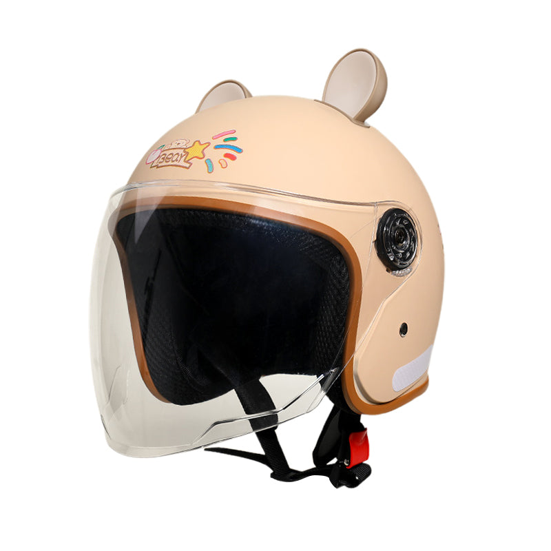 xingguang 3C certification female electric car helmet winter warm helmet double four-season universal battery motorcycle half helmet