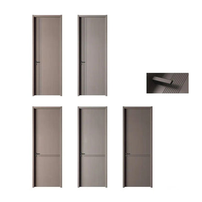 hongfeng Semi-permeable walnut Wooden door  Steel and wood door set door, fashionable and luxurious carbon crystal wood door