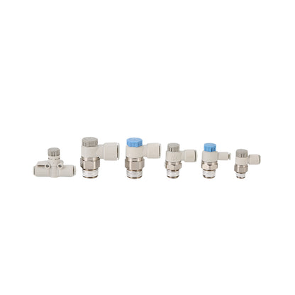 youboli Elbow type speed control valve Miniature pipe throttle valve pipe speed regulating valve