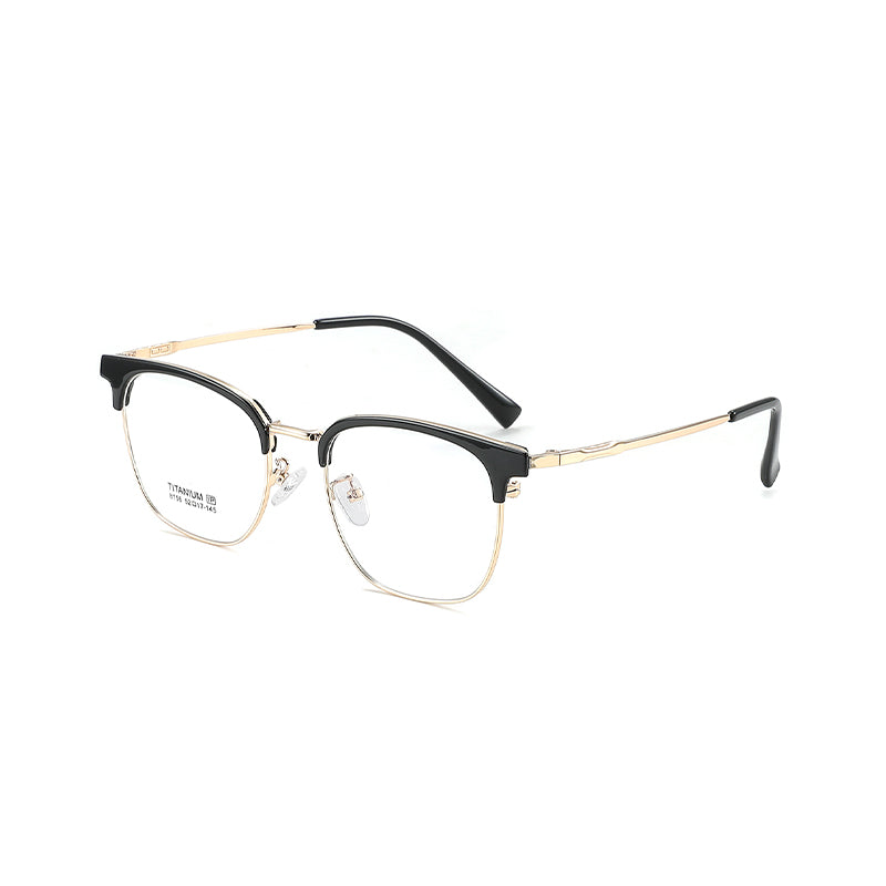 zhengbo Eyeglasses TR Metal Eyebrow 8156 High appearance level The number of degrees can be assigned High definition