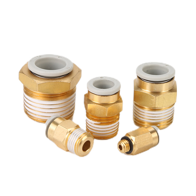 youboli Male straight through  SMC pneumatic plastic gas pipe quick insertion gas pipe connector