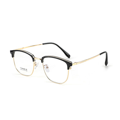 zhengbo Eyeglasses TR Metal Eyebrow 8129 Half frame Anti-blue light ultralight
