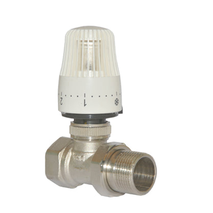 shuangan Straight radiator thermostatic control valve DN15/DN20/DN25/DN32  Heating manifold Automatic temperature control head heater
