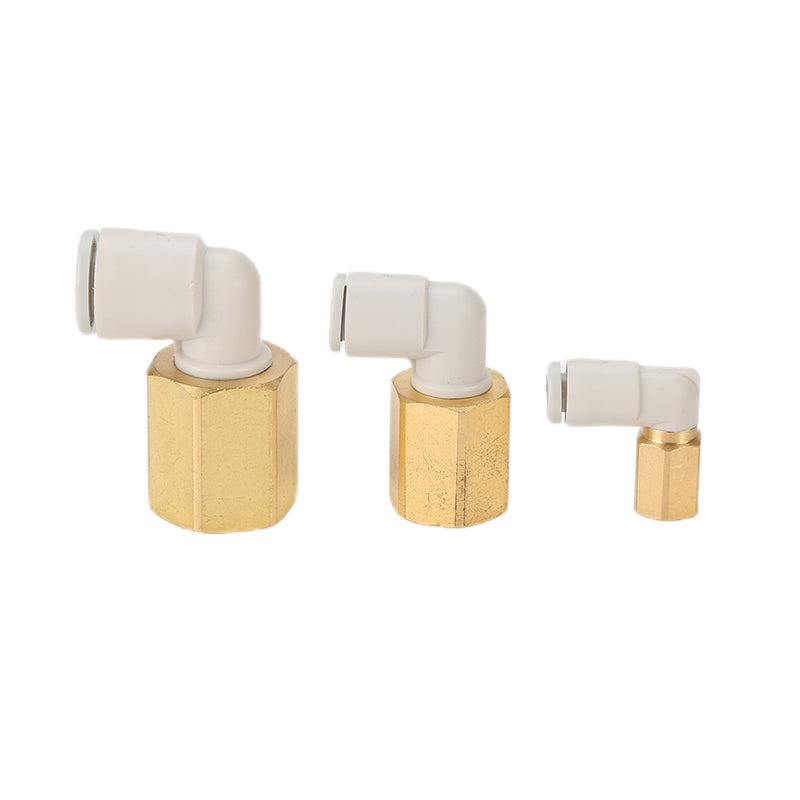 youboli Female elbow  Gas pipe quick connector Gas pipe bend connector