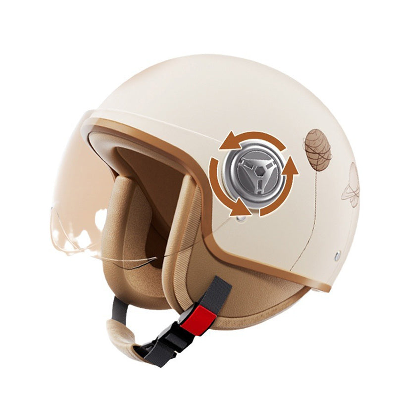 xingguang 3C certification winter warm electric car helmet ladies battery motorcycle four seasons universal HD full helmet male helmet
