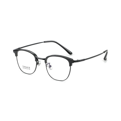 zhengbo Eyeglasses TR Metal Eyebrow 8166 Fashion simple small round frame