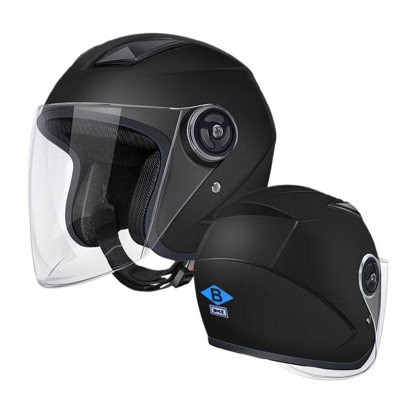 xingguang 3C certification electric car helmet double windshield motorcycle four seasons universal half helmet helmet winter warm