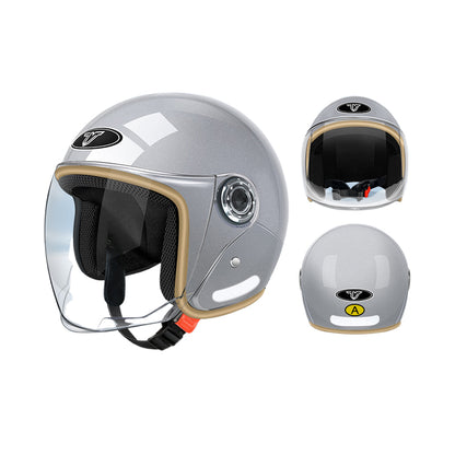 xingguang Children's helmet electric car baking paint helmet girl helmet thickened four seasons universal boy cartoon   High Definition Anti-fog Goggles Extra Deep