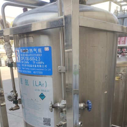 rongli High purity argon  National standard seamless cylinder portable argon cylinder thickened steel argon cylinder