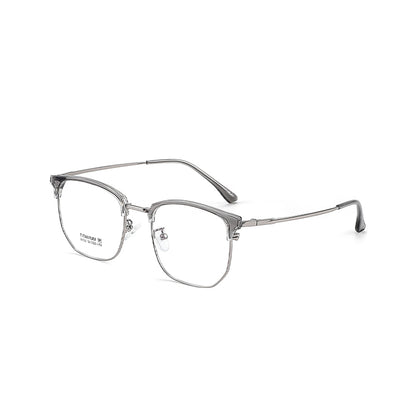 zhengbo Eyeglasses TR Metal Eyebrow 8136  Half frame Anti-blue light ultralight