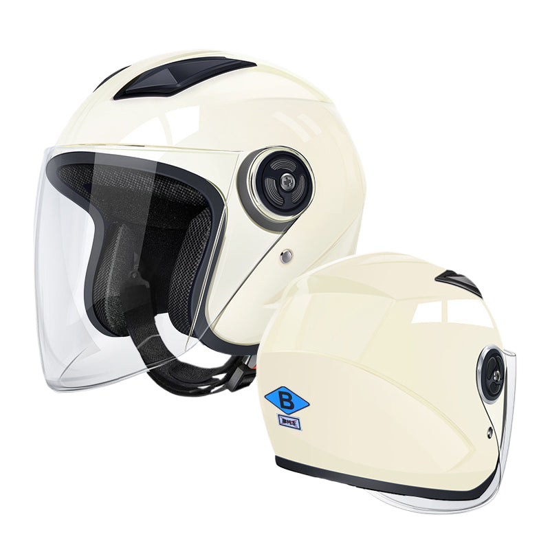xingguang 3C certification electric car helmet double windshield motorcycle four seasons universal half helmet helmet winter warm