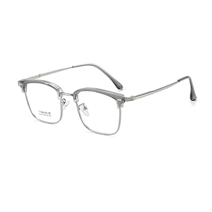 zhengbo Eyeglasses TR Metal Eyebrow 8129 Half frame Anti-blue light ultralight