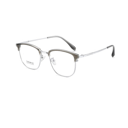 zhengbo Eyeglasses TR Metal Eyebrow 8155 High appearance level The number of degrees can be assigned High definition