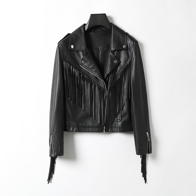 minwang PU Women Jacket LS2022