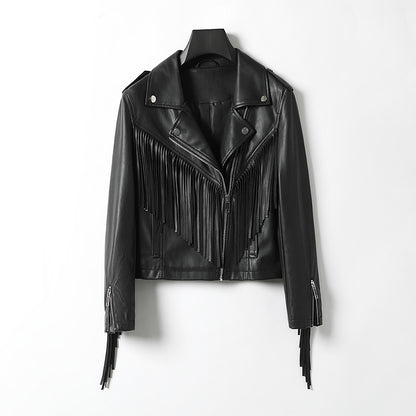 minwang PU Women Jacket LS2022
