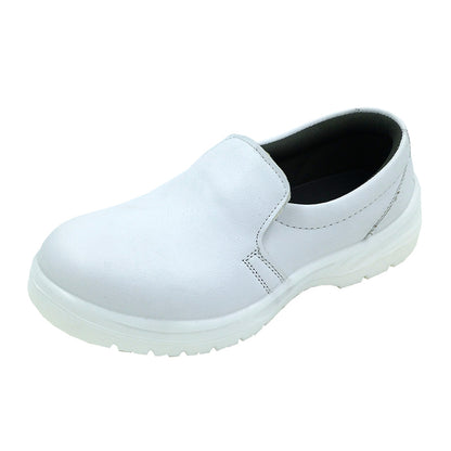 tonghuasheng Anti-static PU white dust-free safety shoes 8808 steel Baotou anti-smashing toe protection dust-proof labor protection shoes factory