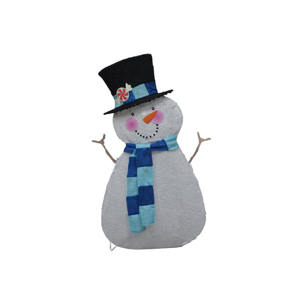 Hongfa Lights Snowman With Snowball   Snowman With Blue Scarf snowman with red scarf  1,000 Pieces Handheld Performance Props