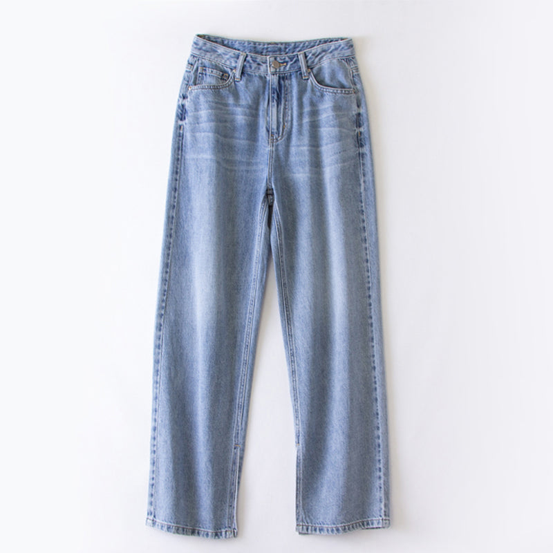 xinya Casual Pants Jeans  C2005-1J Pear shaped body pants, light blue denim design, high waisted jeans