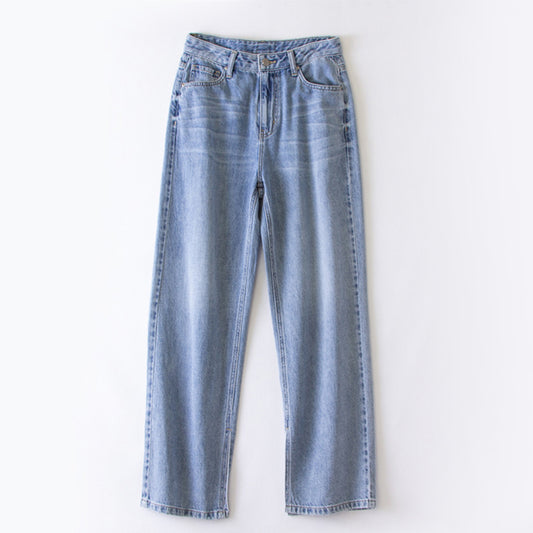xinya Casual Pants Jeans  C2005-1J Pear shaped body pants, light blue denim design, high waisted jeans