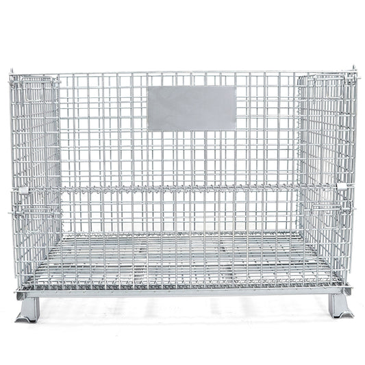 zhihong Storage cage   Folding storage cage workshop for storing iron frame logistics turnover cages
