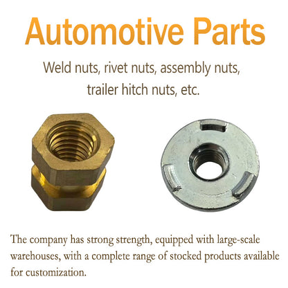 XINMAO Weld nuts, rivet nuts, assembly nuts,trailer hitch nuts, etc.（Ask customer service for specific prices）