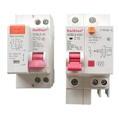 haiyan Small Leakage Circuit Breaker HDBLE-63(Please consult customer service for pricing)  Air switch flame retardant material