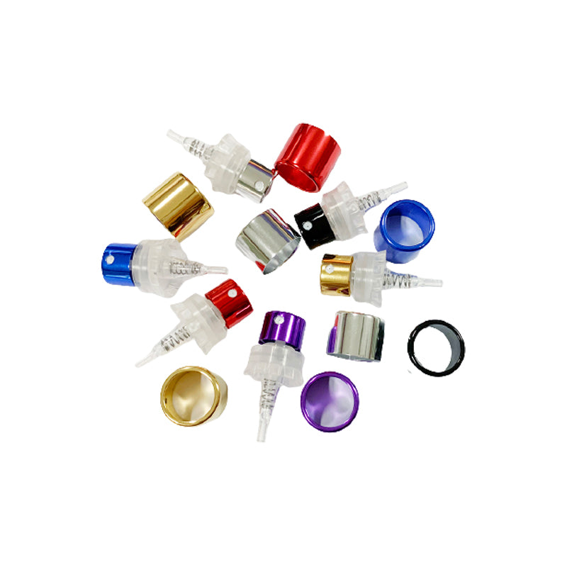 xinye Perfume sprayer 13/415LK  Aluminum shell nozzle high-grade bright silver spray pump head