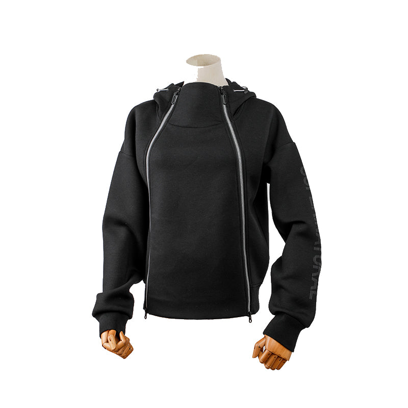 Zipper style jacket with long sleeve design, niche jacket with lazy and casual style