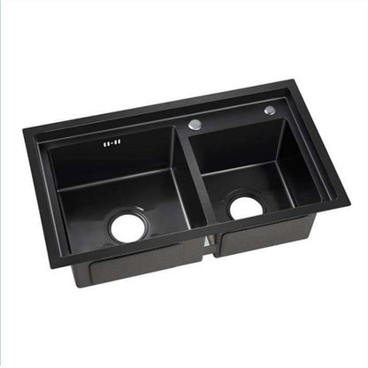 haixi   Stainless steel flume step black gold steel double basin(Vui lòng tham khảo dịch vụ khách hàng để biết giá)