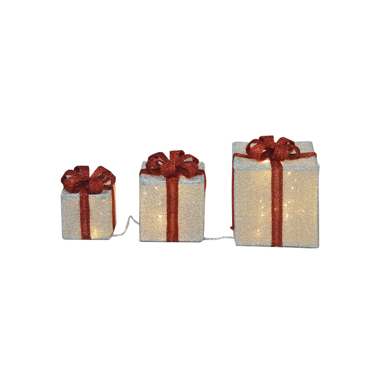 Hongfa Silver Gift Box with Bow   Printed Gift Box   Plastic Tube Gift Box 1,000 Pieces Exquisite Gift Box