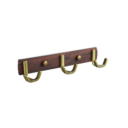 jinbang iron hook at the end of a line Woodgrain with brushed gold hooks