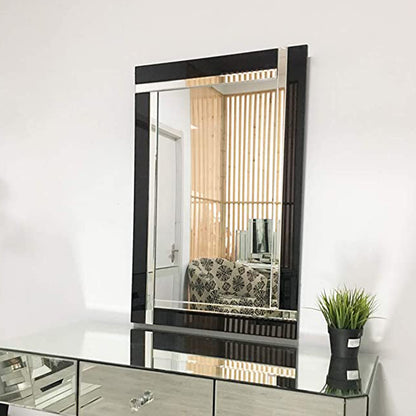 huaguan Rectangular Wall mirror with Black Bevelled Edge 60 * 90cm
