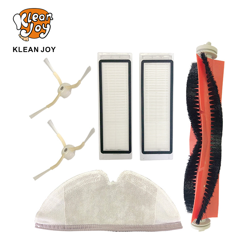lanyu xiaomi S50 robot kit 2hepa filter +1roller brush +2side brush  +1mop pads for Xiaomi Mi Mijia S50 S51 Robot  Sweep and drag integrated machine